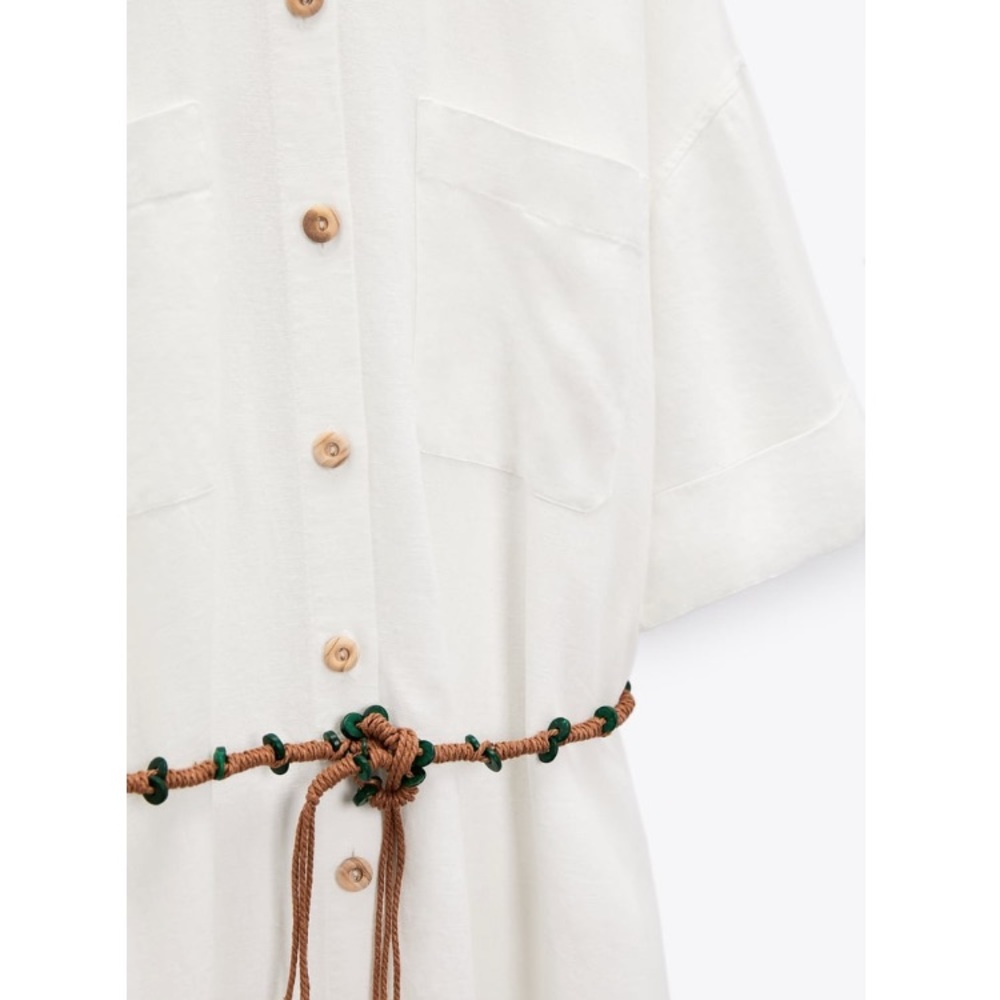 Zara Linen Blend Dress - Picture 9 of 9